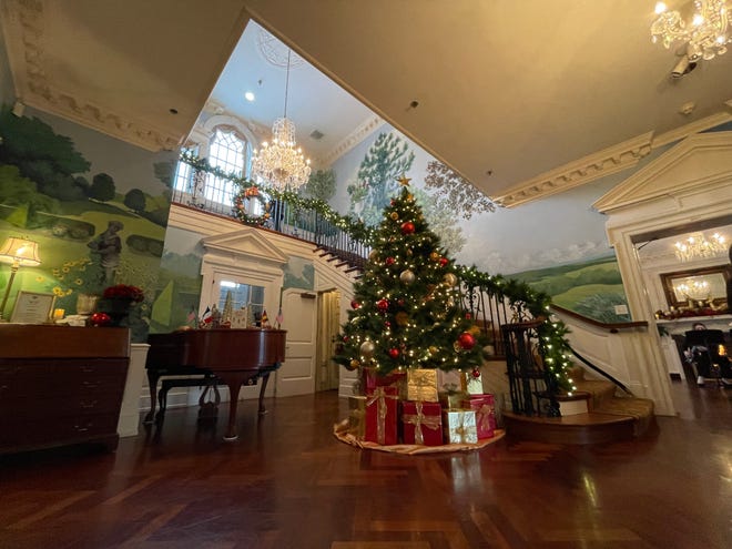 Box Hill Mansion, 1501 Copper Beech Drive, as part of the annual Twelfth Night Holiday Tour on Sunday, Jan. 7, 2024. Tina Locurto photo.